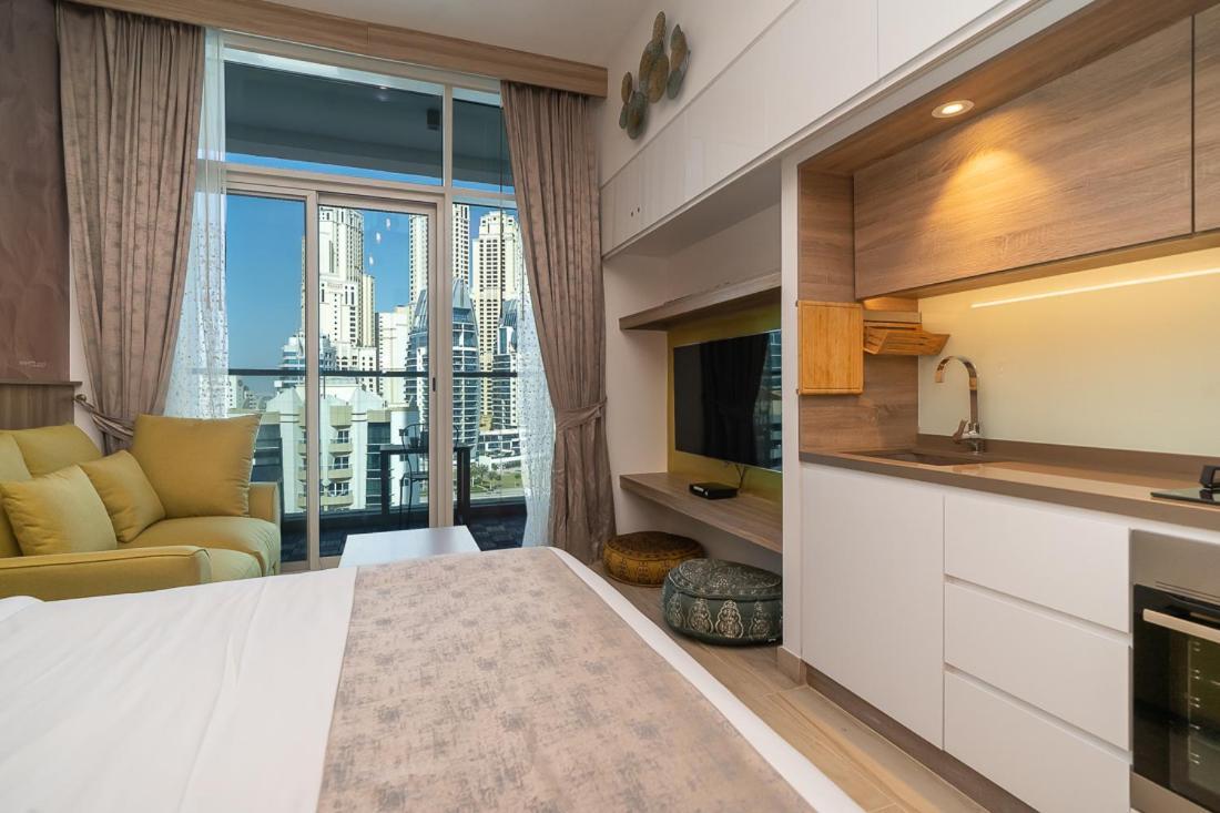 Higuests - Designer Studio In Dubai Marina With Amazing Views Bagian luar foto